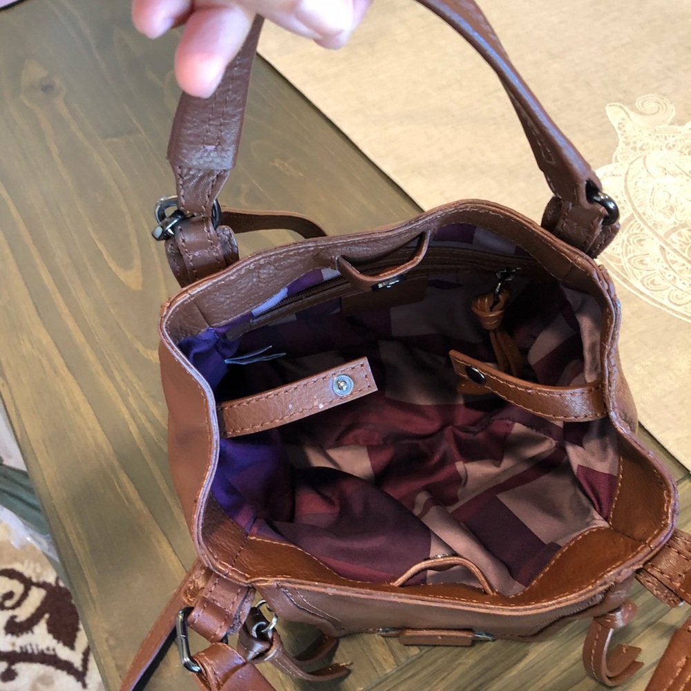 Kooba Brown cross over leather bag